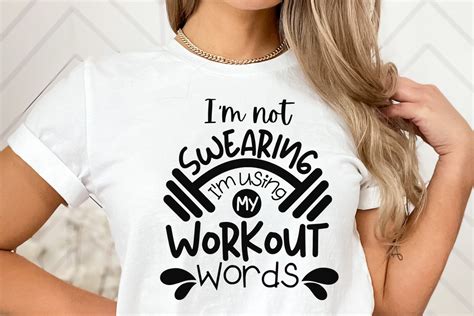 I M Not Swearing Using Workout Words Svg Afbeelding Door Medapixel