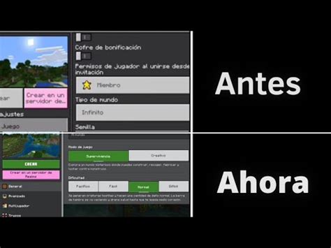 Nuevo Menu De Crear Un Mundo En Minecraft PE YouTube