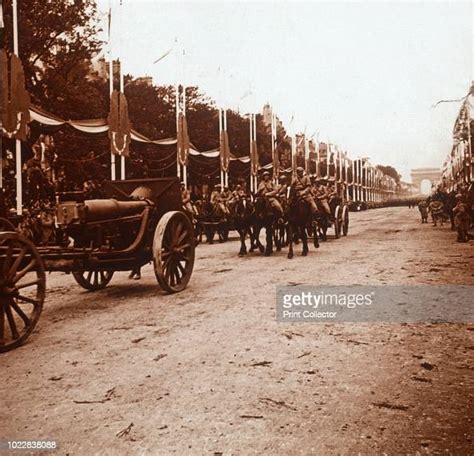 Victory Parade Paris France Circa 1918 Circa 1919 Photograph From