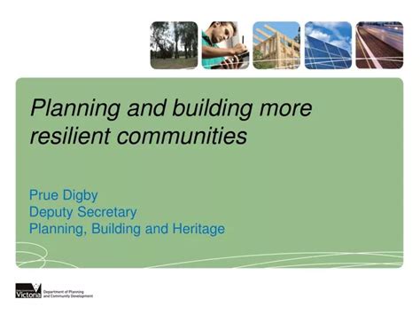 Ppt Planning And Building More Resilient Communities Powerpoint