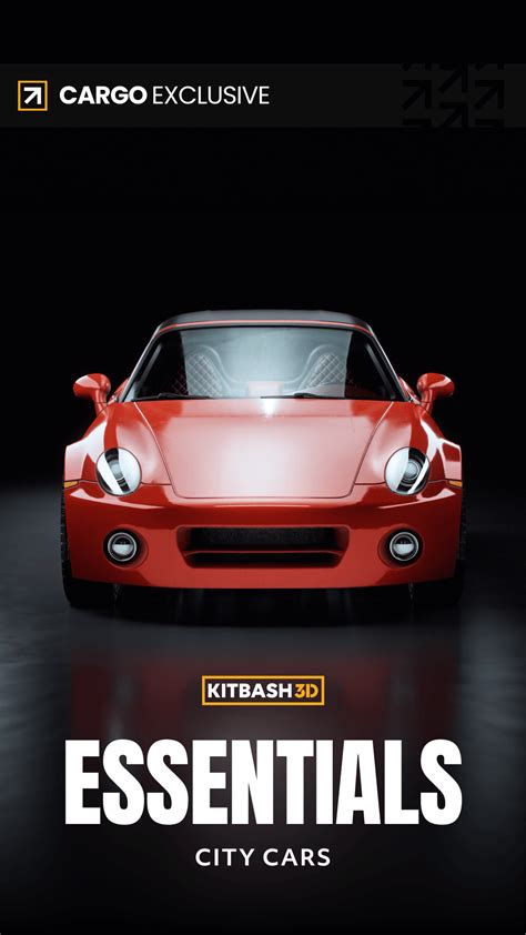 City Cars Essentials Premium 3d Assets Kitbash3d