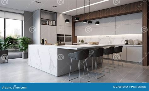 Expensive, Design Kitchen Project in an Expensive Apartment Made of ...