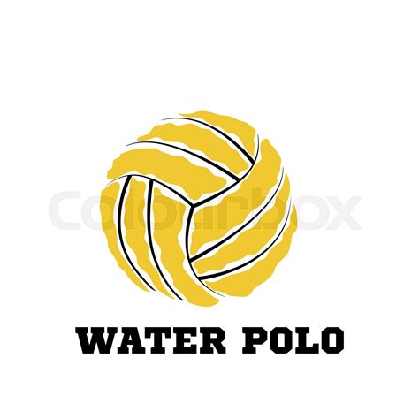 Water Polo Ball Logo For The Team And The Cup Stock Vector Colourbox