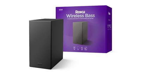 Roku Wireless Bass Wireless Subwoofer For Roku Audio Roku