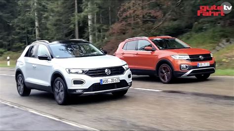 Vergleich VW T Roc Vs T Cross 2019 YouTube