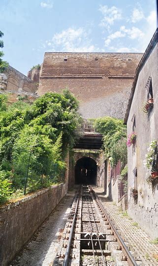 Funicular Of Orvieto Stock Photo - Download Image Now - Orvieto, Overhead Cable Car, Cable - iStock