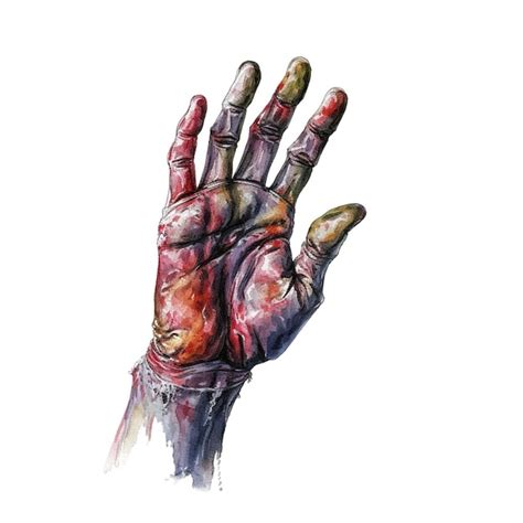 Premium Ai Image Someone Is Holding Their Hand Up With Blood All Over