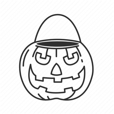 Bucket, candy, halloween, trick or treat icon