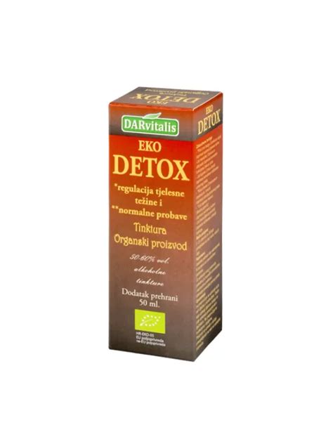 DARvitalis Detox Tincture Drops Organic 50ml Healthy Food Factory