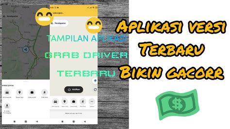 TAMPILAN APLIKASI GRAB DRIVER TERBARU YouTube