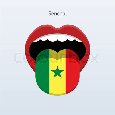 Senegal language. Abstract human ... | Stock vector | Colourbox