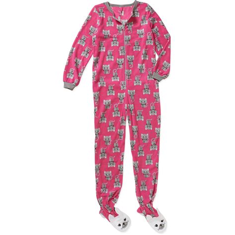 Girls Catalog Footed Pajamas