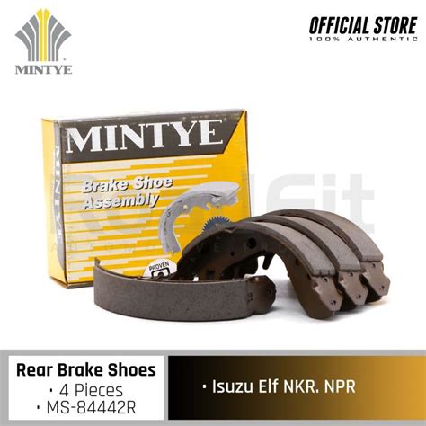 Mintye Front Rear Brake Shoes MS 84442R For Isuzu Elf NKR NPR K4402