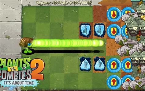 Pvz 2 100个植物对战100只僵尸 每种植物最高等级对战侏罗 哔哩哔哩