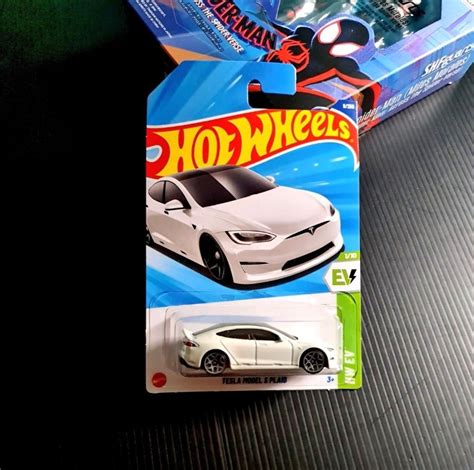Hot Wheels Tesla Model S Plaid White Hotwheels HW EV Hobbies