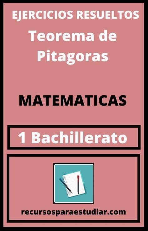 Ejercicios Teorema De Pitagoras 1 Bachillerato En PDF Matematicas 2024