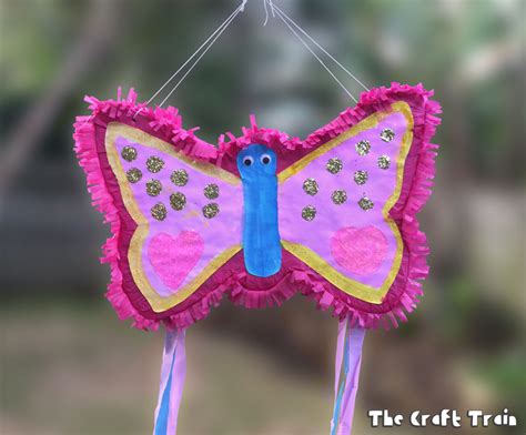 DIY butterfly Pinata - The Craft Train