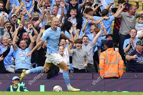 Goal Celebrations Erling Haaland Manchester City Editorial Stock Photo ...