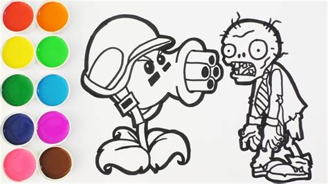 Plants Vs Zombies Para Colorear