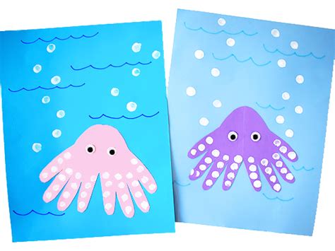 Handprint Octopus Craft Our Kid Things