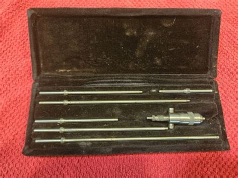 Starrett Solid Rod Inside Micrometer Set Nice Condition Up To 9in EBay