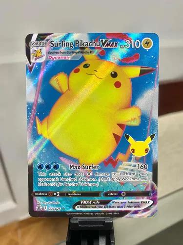 Carta Pokemon Surfing Pikachu Vmax 009025 Ultra Rare Cuotas Sin