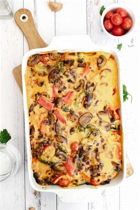 Easy Vegetable Cheese Bake [Vegan] - Plant Prosperous