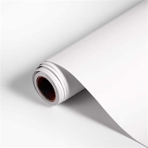 D C Fix Papier Adh Sif Pour Meuble Uni Colore Mat Blanc Film