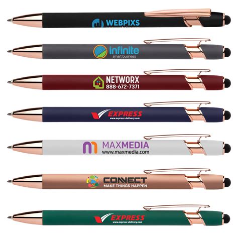 Custom Full Color Alpha Soft Touch Gel Pen Pens