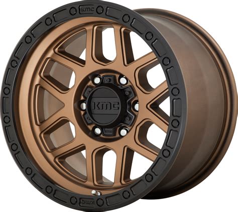 Mesa 17x9 Matte Bronze With Black Lip 8x170 Bolt Pattern 18mm Offset