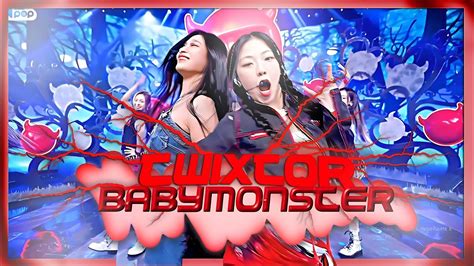 Twixtor Clips K Babymonster Sheesh One Take Stage Sbs Inkigayo