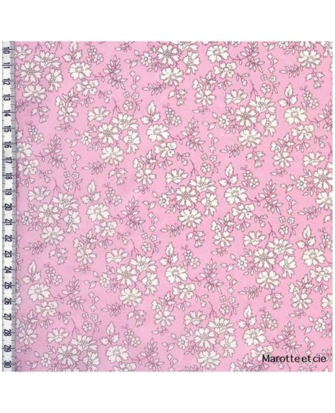 Coupon Tissu LIBERTY Capel Rose Nude Vente Tissus Liberty Marotte Et Cie