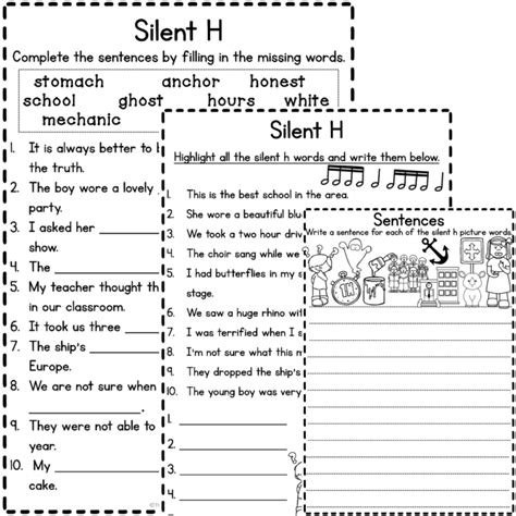 Silent H Worksheets Made By Teachers