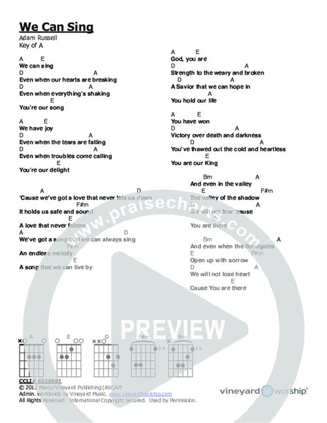 We Can Sing Chords Pdf Vineyard Worship Praisecharts Hot Sex Picture