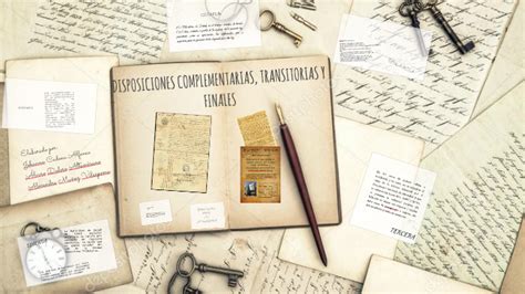 DISPOSICIONES COMPLEMENTARIAS TRANSITORIAS Y FINALES By Alexandra