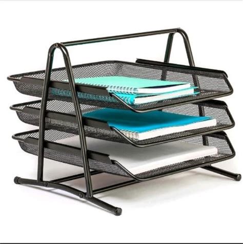 Desk Organizer Paper Tray With 4 Tier Desktop File Organizer Furniture