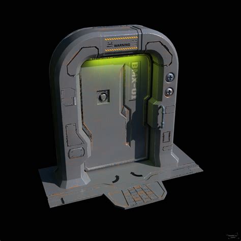 Sci Fi Door CGTrader