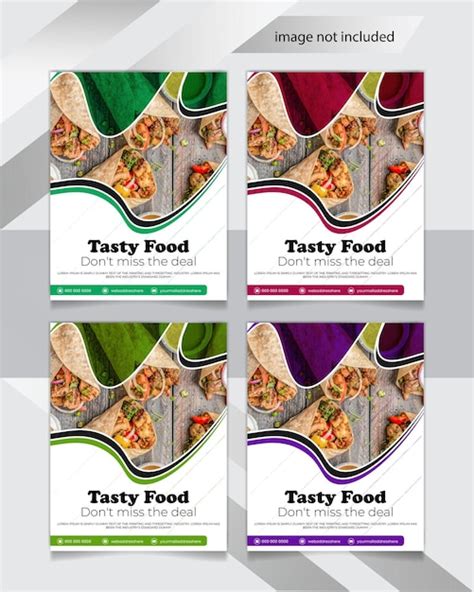 Premium Vector Fast Food Flyer Design And Restaurant Food Menu Design