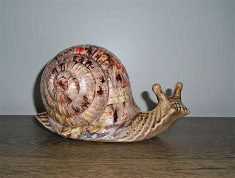 Snail Snail Figure Snail Figurine Ceramic Snail Snail Etsy In 2022