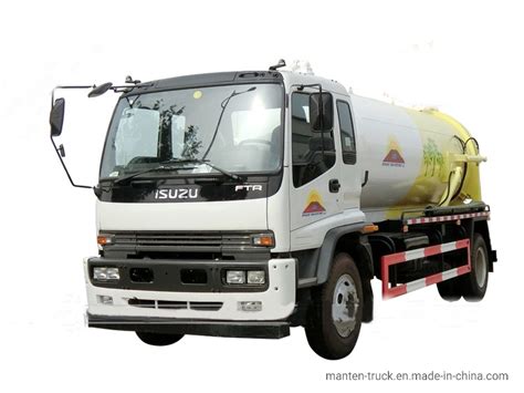 Isuzu Liter Sewage Vacuum Suction Truck For City Sewage