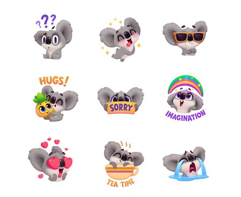 Koala Stickers | Behance