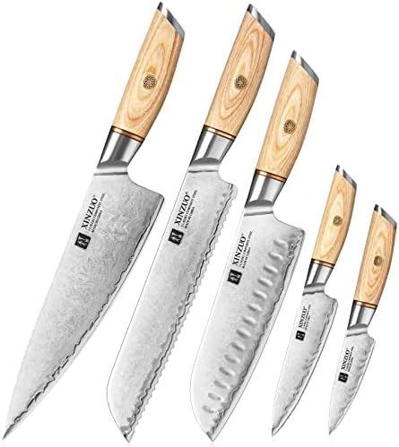 Xinzuo Set Cuchillo Cocina Piezas Cr Comov Acero Compuesto Juegos