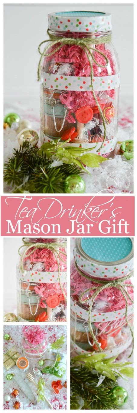 Tea Lover S Mason Jar Christmas Gift Idea Diy