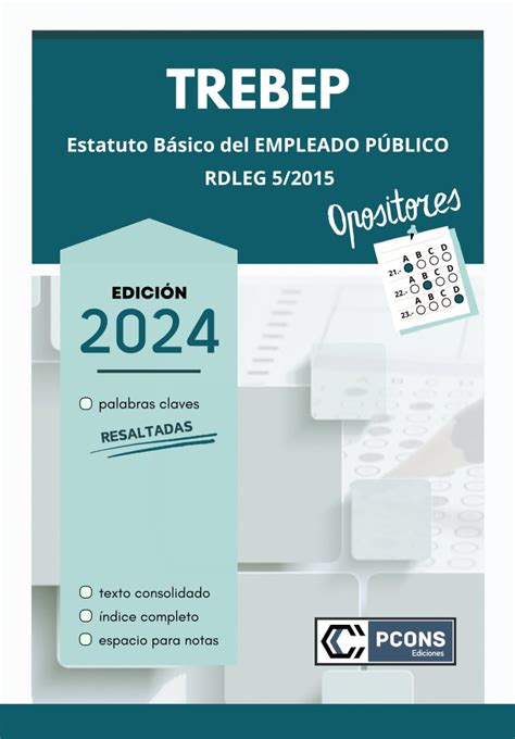 Estatuto B Sico Del Empleado P Blico Trebep Para Opositores Especial