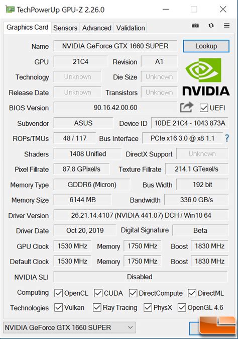 Asus Geforce Gtx 1660 Super Dual Video Card Review Page 2 Of 19