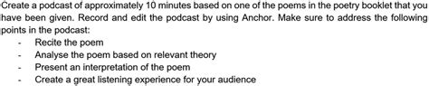The Podcast Assignment Download Scientific Diagram