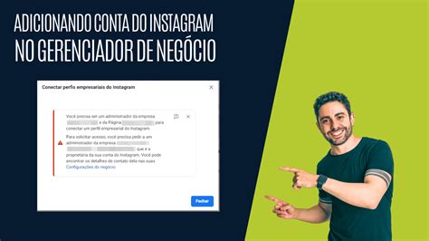 Adicionando Conta Do Instagram No Gerenciador De Neg Cio Apare A E Venda