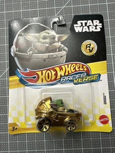 Grogu Hot Wheels Racer Verse Gold Special Edition Star Wars Rare