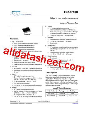 Tda B Datasheet Pdf Stmicroelectronics