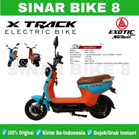 Jual Sepeda Listrik Exotic X Track 500 Watt Electric E Bike Shopee